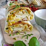 Tortilla serowa z kurczakiem