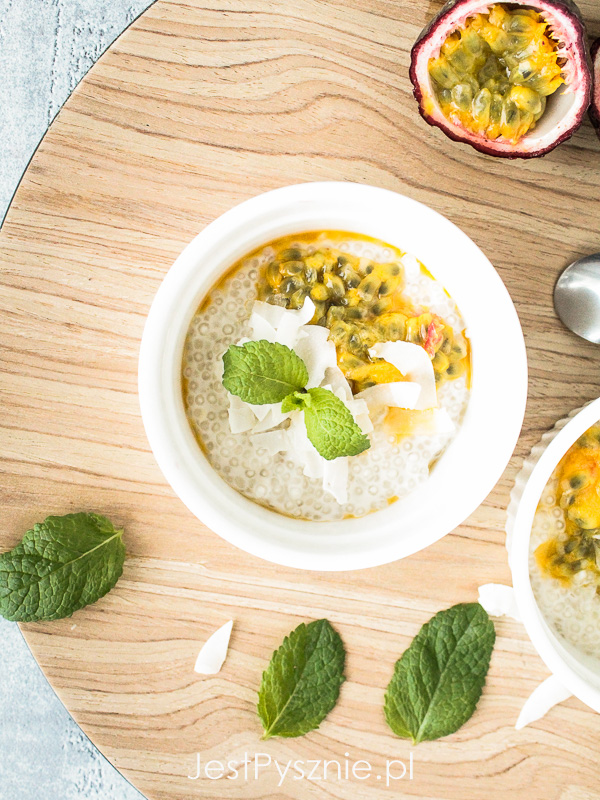 Kokosowy pudding z tapioki z marakują Kulinarny Świat