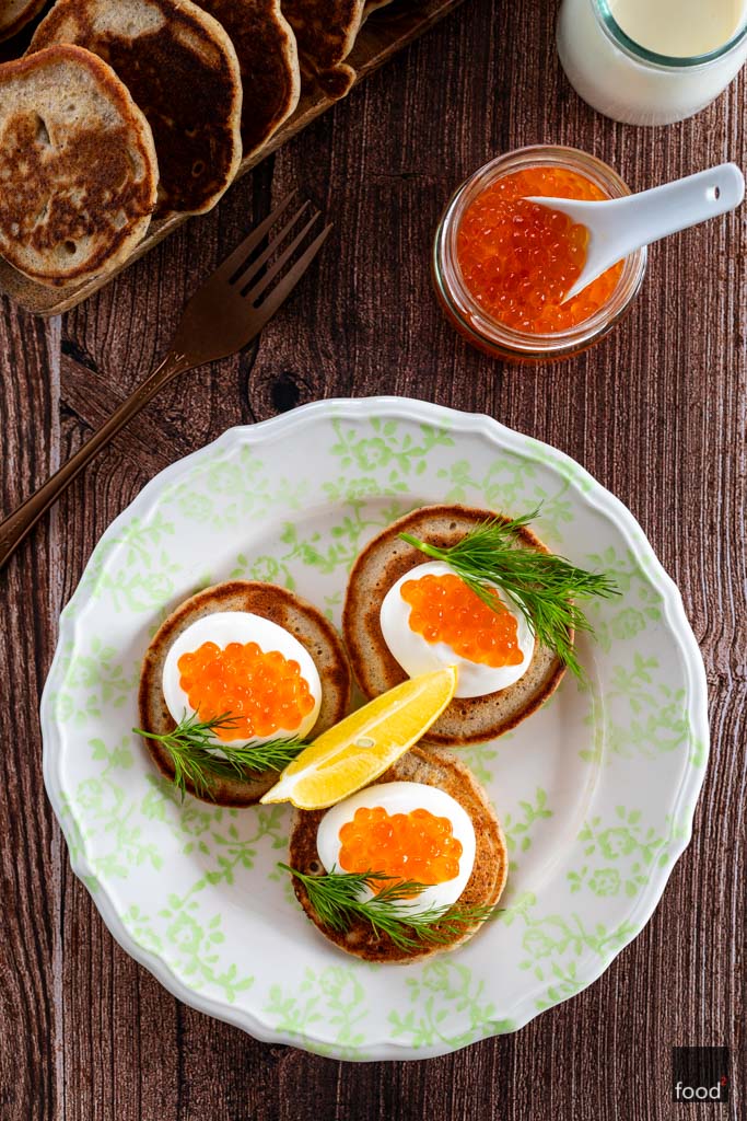 Bliny gryczane z kawiorem