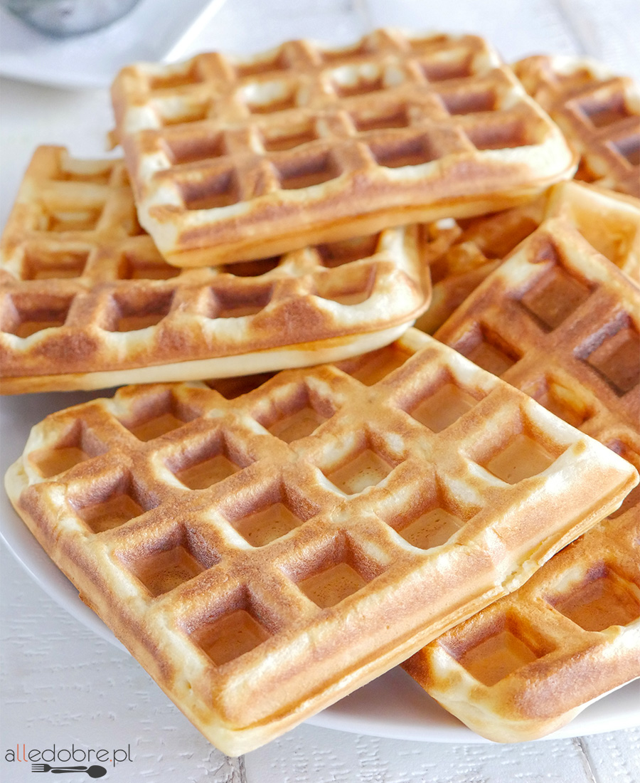 Gofry z twarogu sernikowego