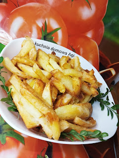 Domowe frytki z dodatkiem mąki ziemniaczanej