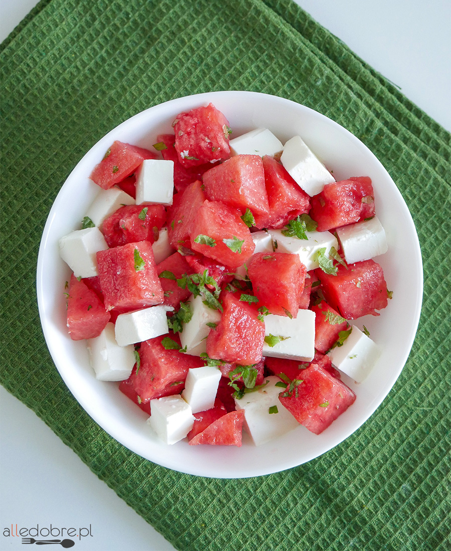Sałatka z arbuzem i fetą