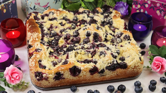 Ciasto drożdżowe z budyniem i owocami