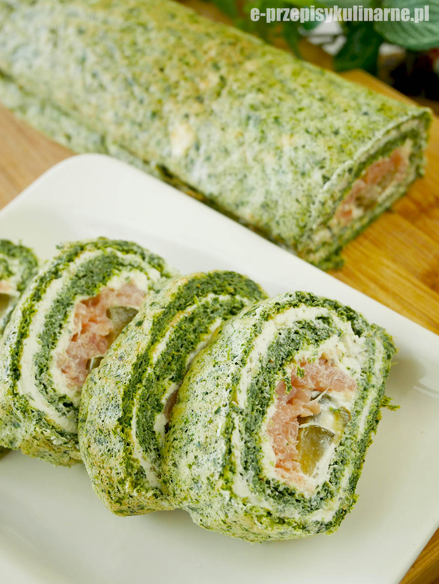 Rolada szpinakowa z łososiem – efektowna przekąska na każdą okazję!