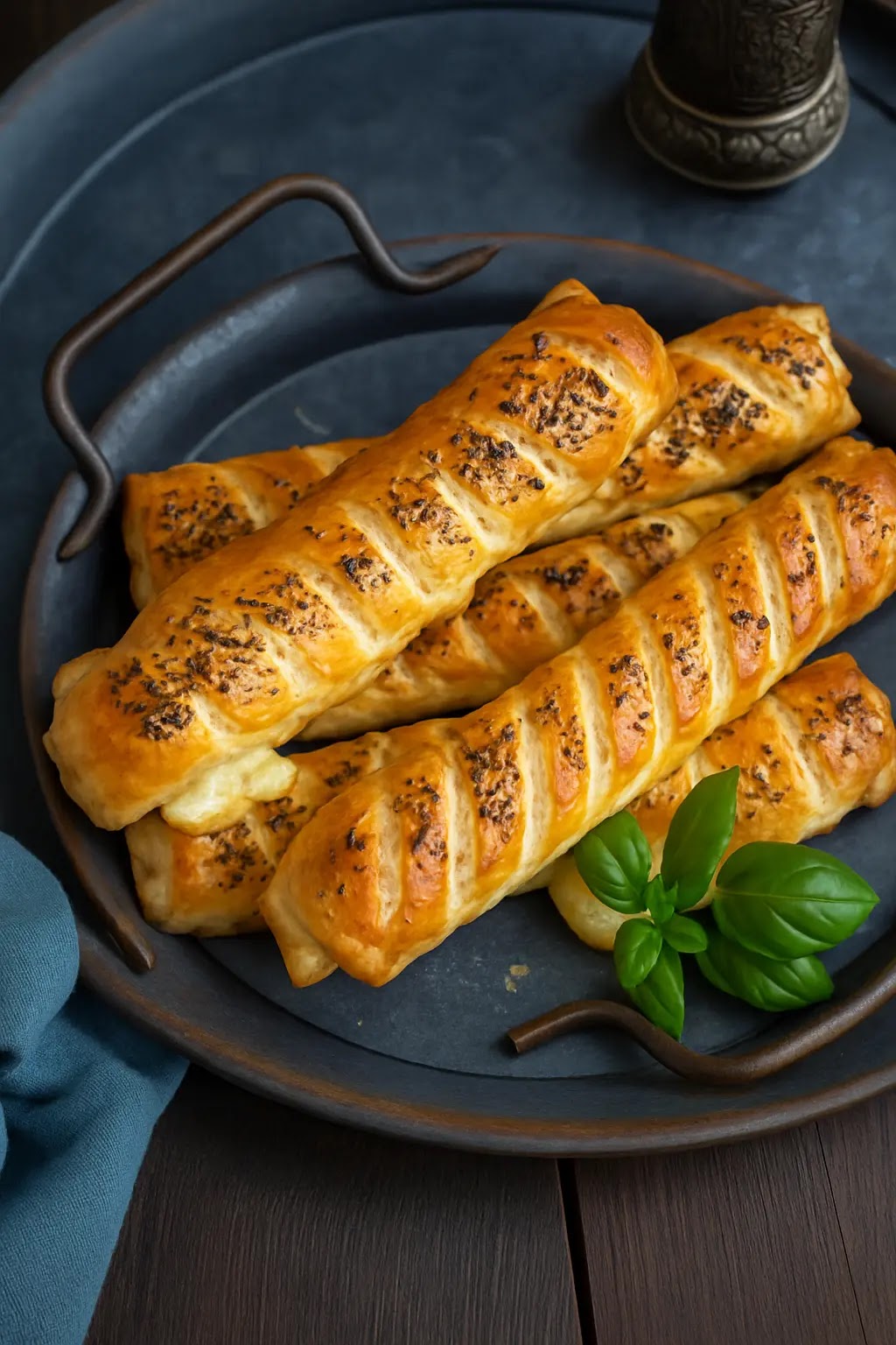 Parówki w cieście francuskim