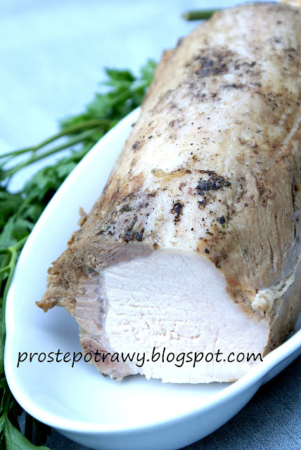 Schab wieprzowy gotowany w przyprawach