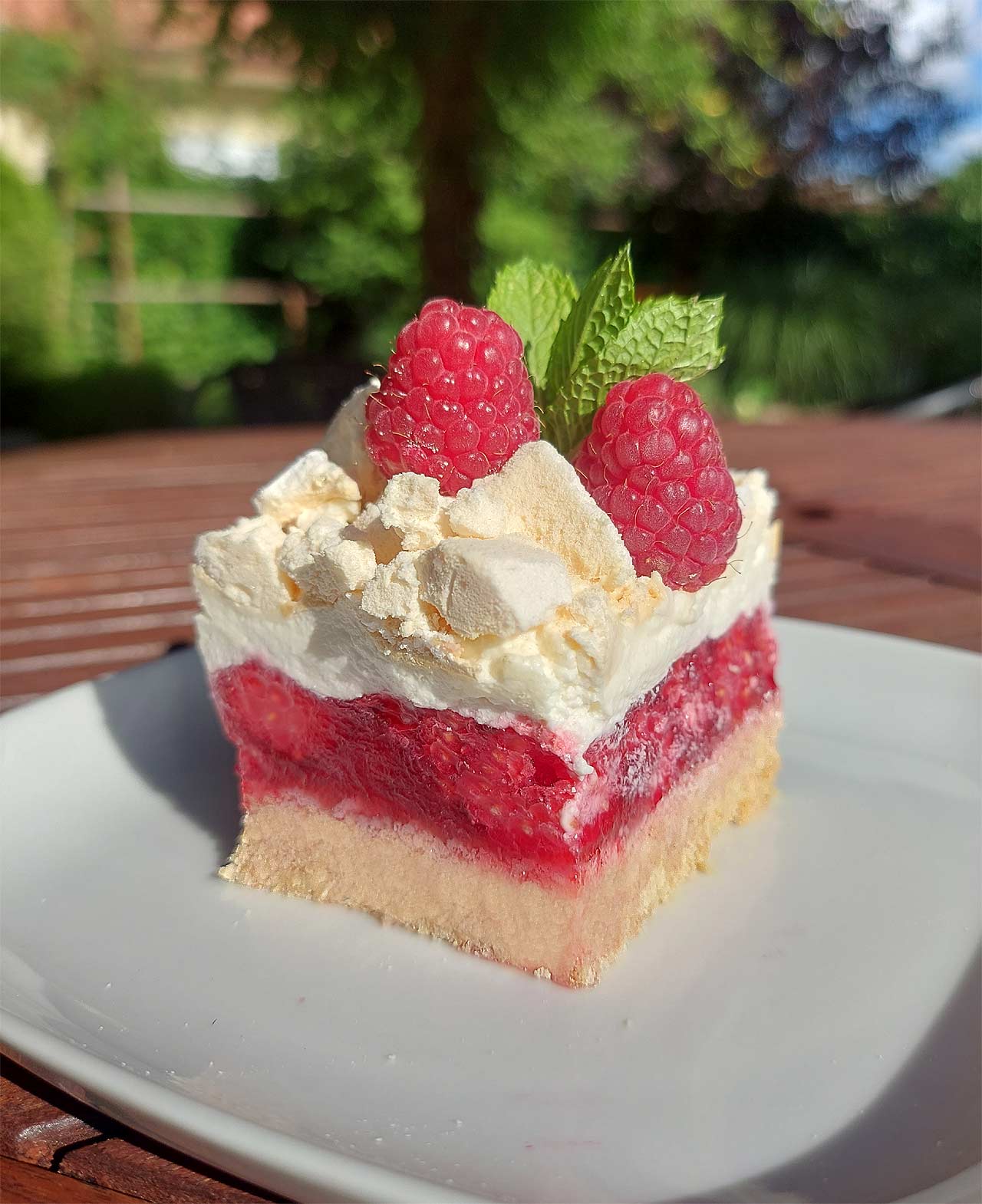 Ciasto malinowa chmurka bez pieczenia