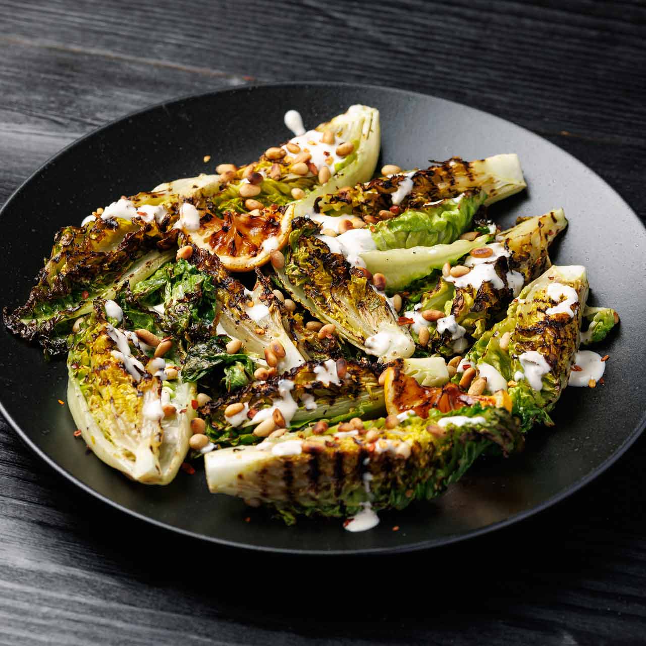 Sałatka grillowa – grillowana sałata rzymska