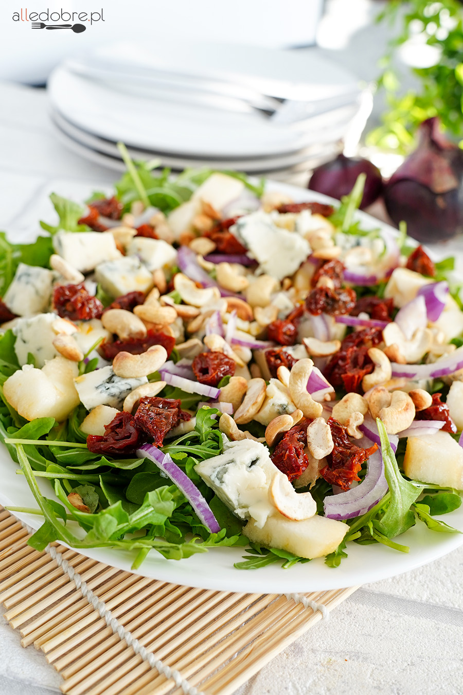 Sałatka z gorgonzolą i gruszką