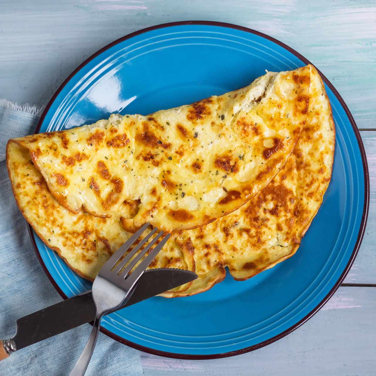 Omlet z serka wiejskiego