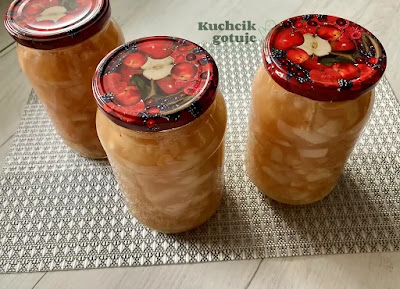 Jabłka prażone na szarlotkę do słoika