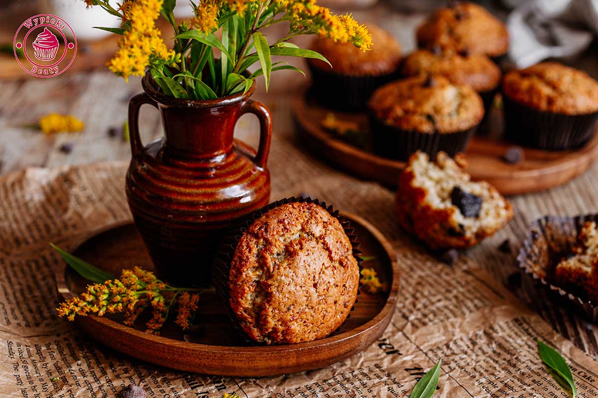 Bananowe muffiny z czekoladą