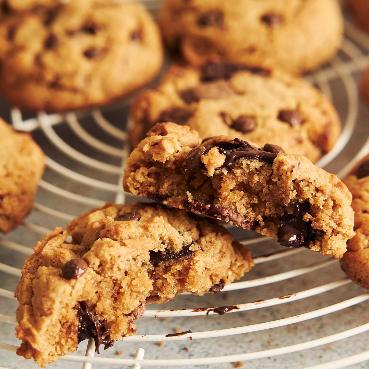 Kruche ciasteczka z kawałkami czekolady