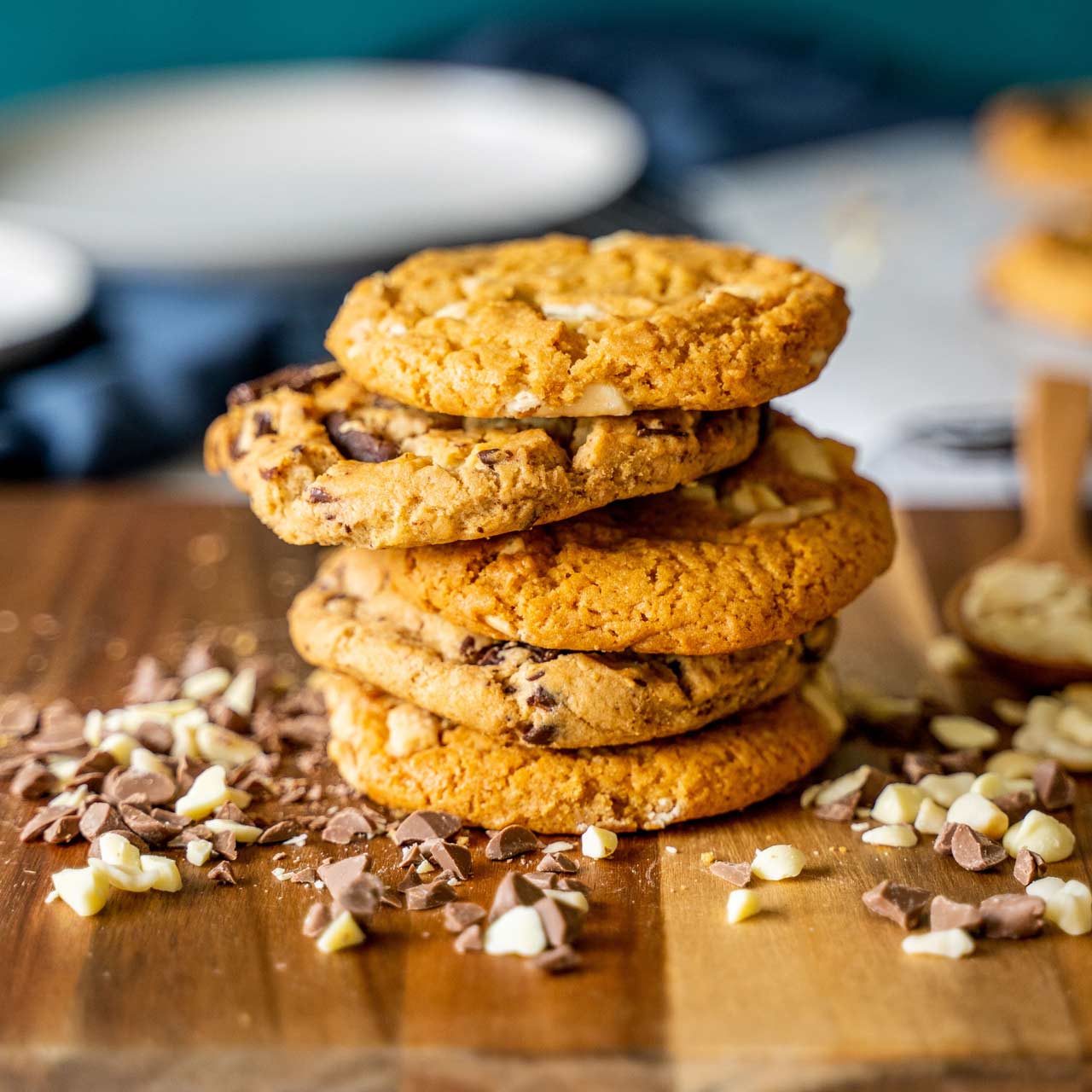 Ciasteczka z kawałkami białej czekolady