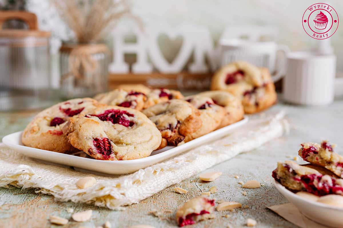 Łatwe ciastka z malinami