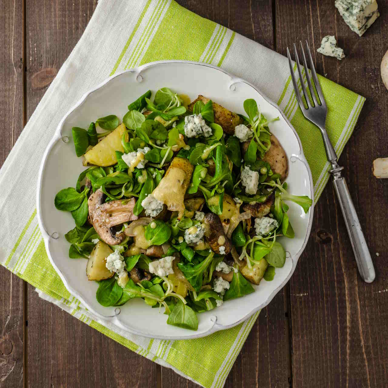 Sałatka z pieczarkami