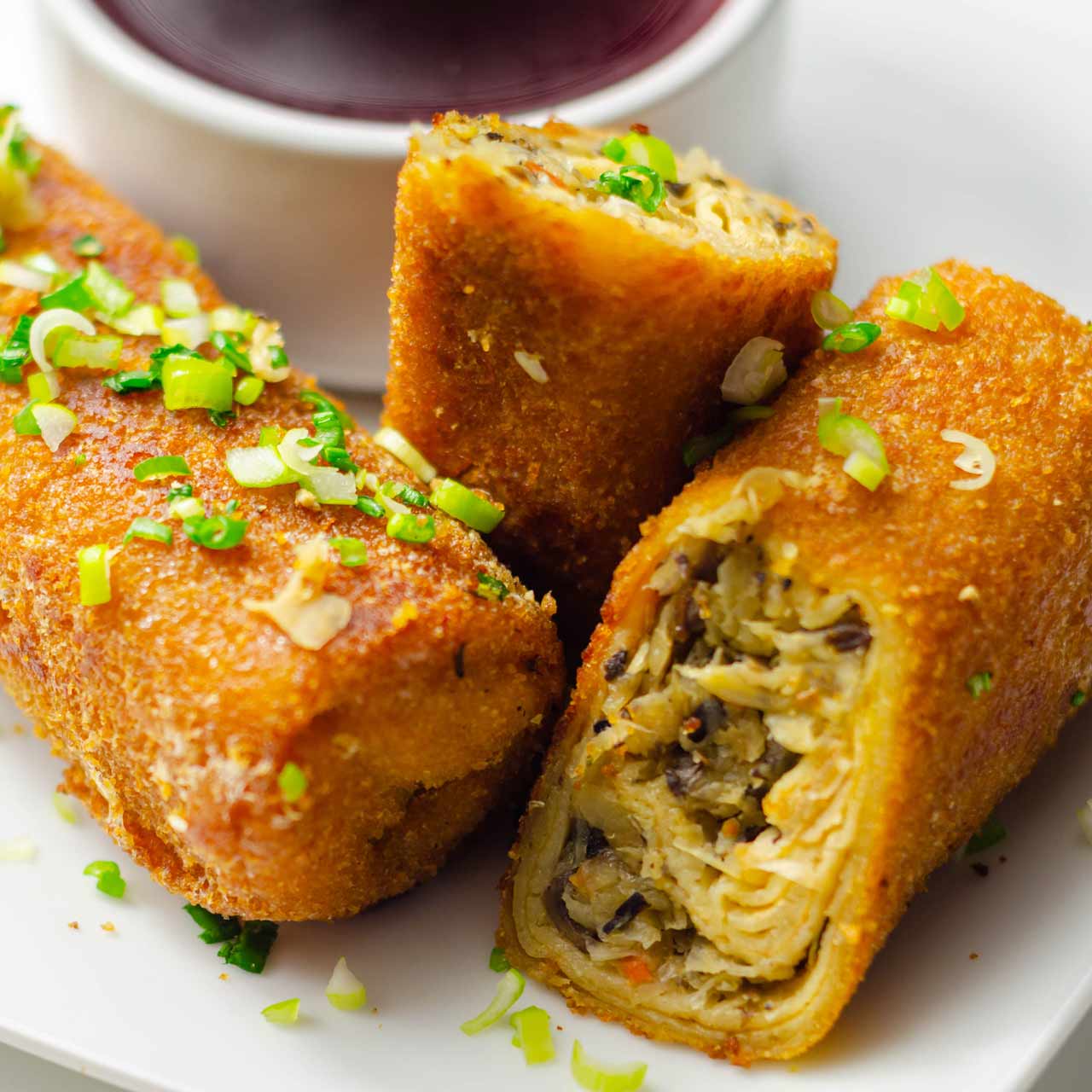 Krokiety z pieczarkami i kapustą kiszoną