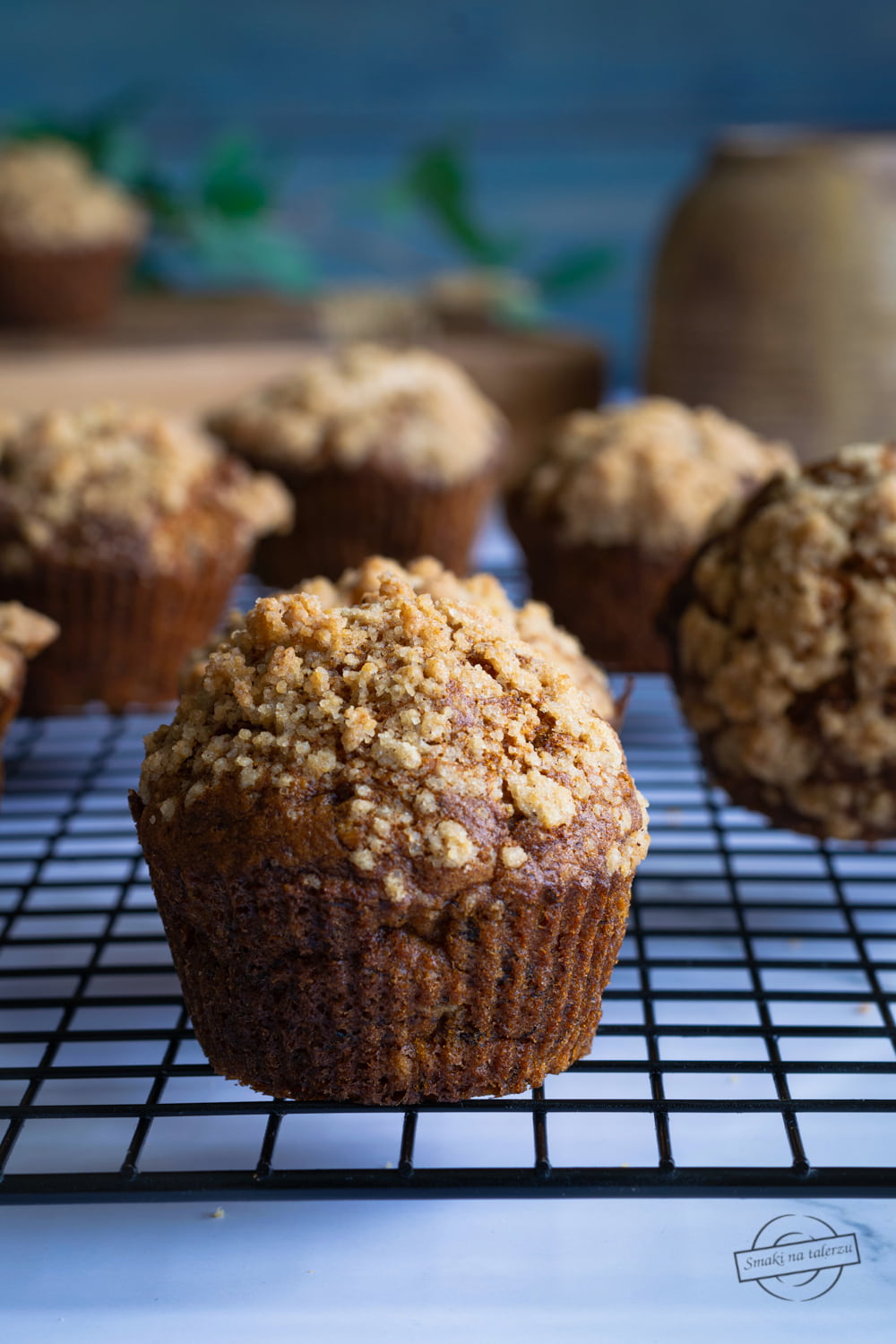 Bananowe muffinki z kruszonką