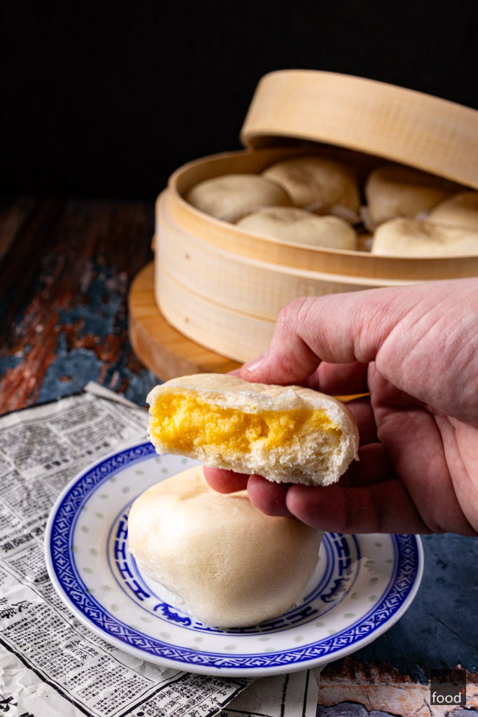 Nai Wong Bao – chińskie bułeczki na parze z kremem jajecznym