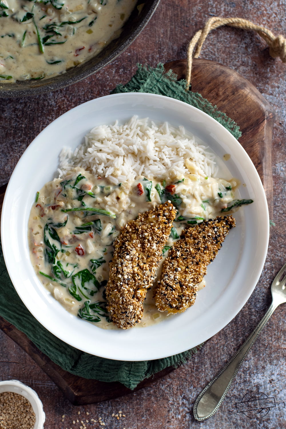 Polędwiczki z kurczaka w sezamie