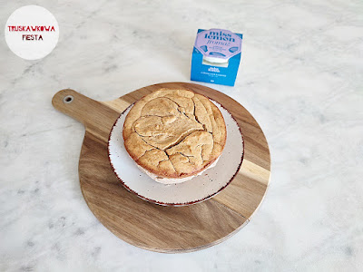 Ciasto bananowo-dyniowe z masą z serka roślinnego i banana