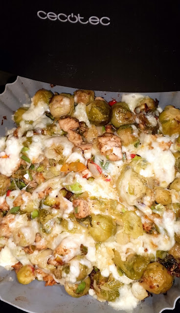 pyszna brukselka z indykiem z airfryera…