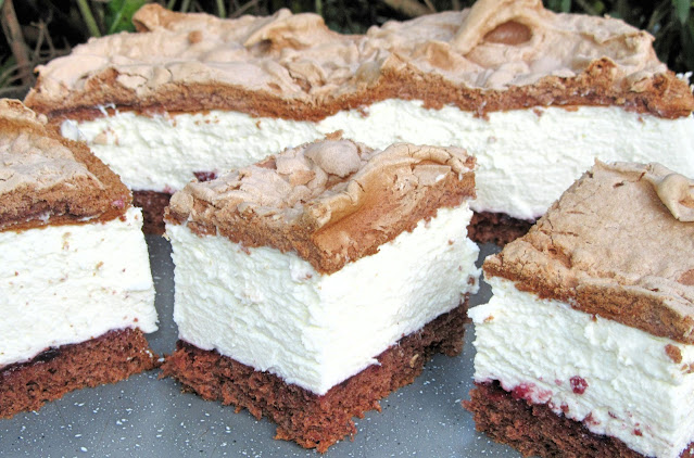 HIT! Lekkie jak chmurka CIASTO CASSIS  śmietankowe z kakaową bezą, pyszne i proste +FILM