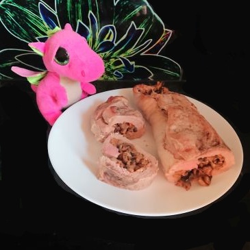 Polędwiczka wieprzowa faszerowana pieczarkami