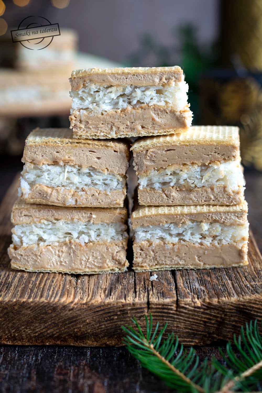 Wafle kokosowo-czekoladowe