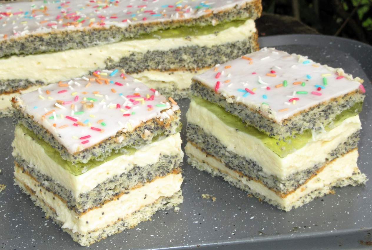 Ciasto makowo cytrynowe, makowiec z kremem cytrynowym, pyszne, łatwe i efektowne+FILM