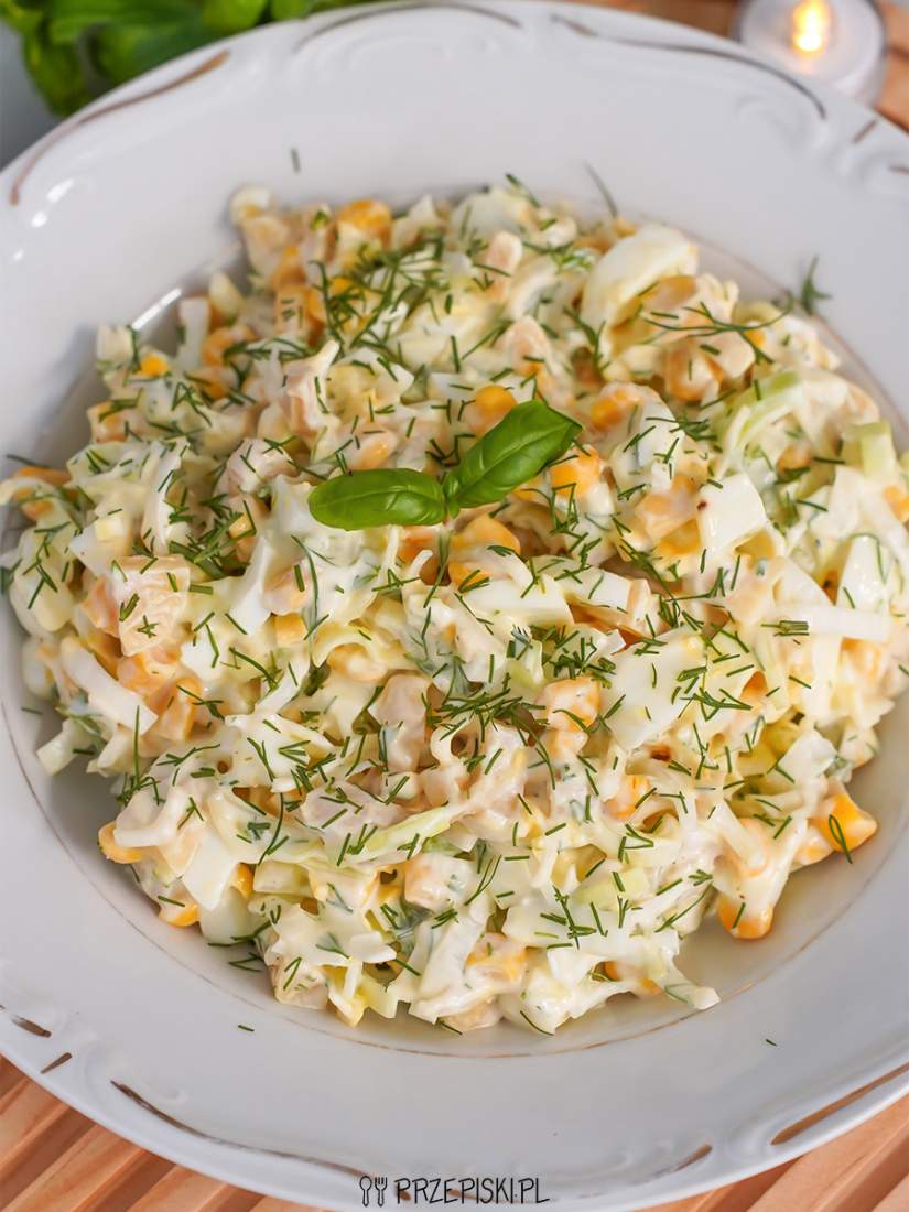 Sałatka z pora i jajek