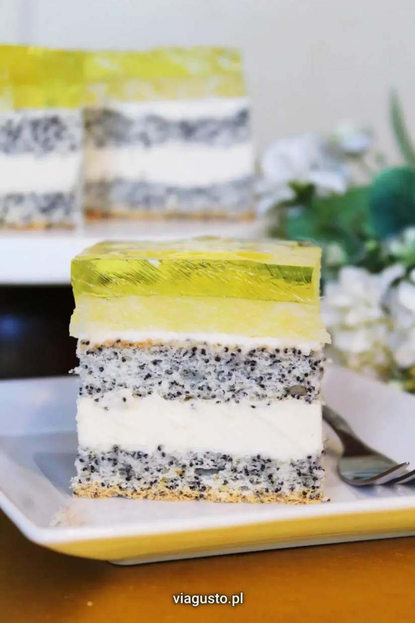 Ciasto Makowy Ananasek z galaretką