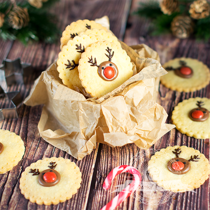 Kruche ciasteczka z reniferami