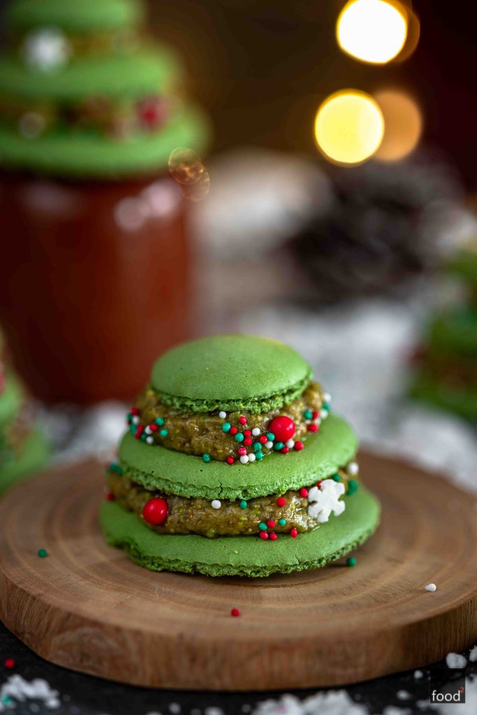 Makaronikowe choinki z pistacjami