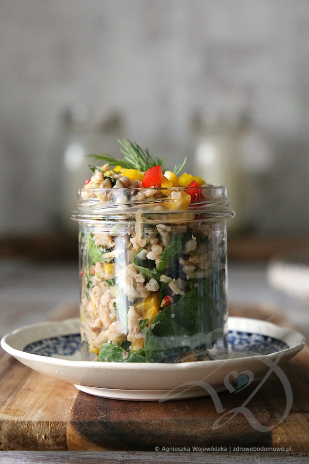 Sałatka z Kaszy Gryczanej i Warzyw