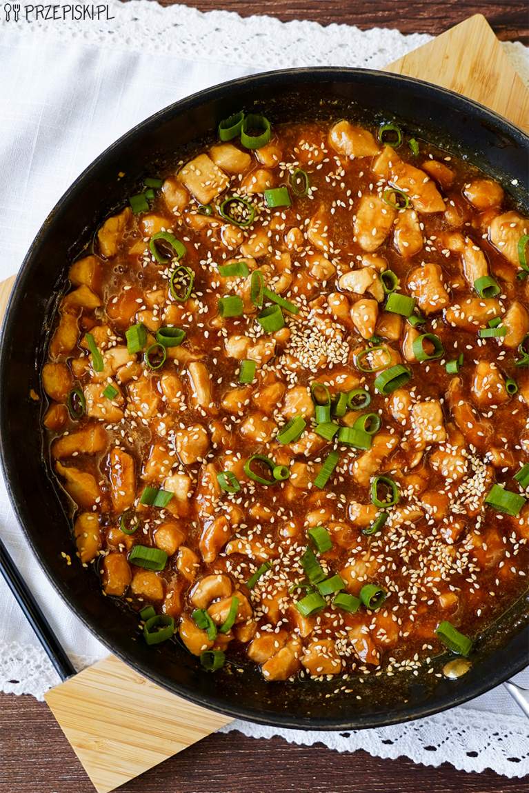 Kurczak w miodzie i sezamie