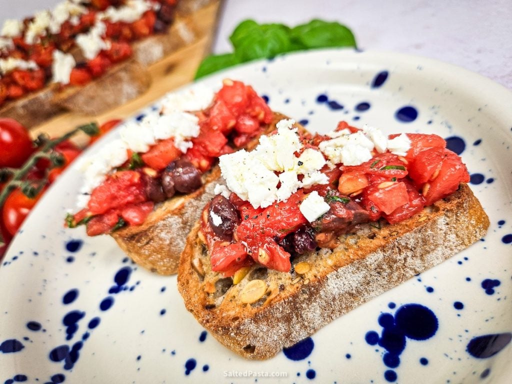 Bruschetta la greca czyli grecka wersja włoskiej Bruschetty