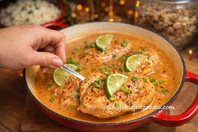 Tajski kurczak orzechowy w kilka minut