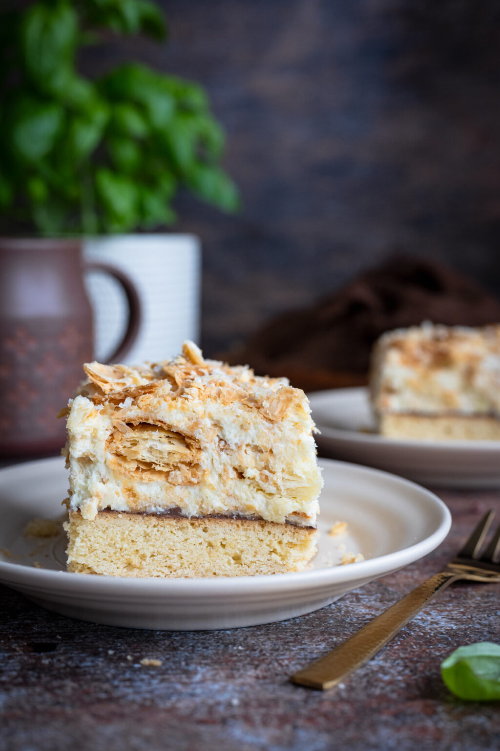 Ciasto kruche z chrupiącym kremem budyniowym