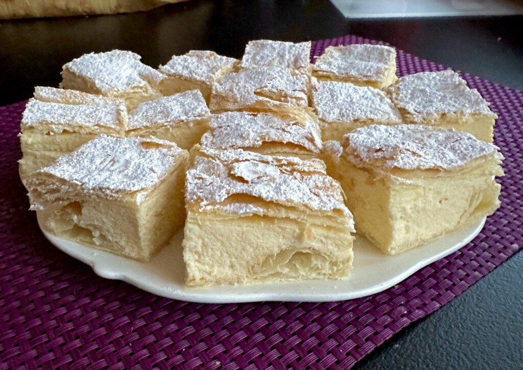 Napoleonka na cieście francuskim