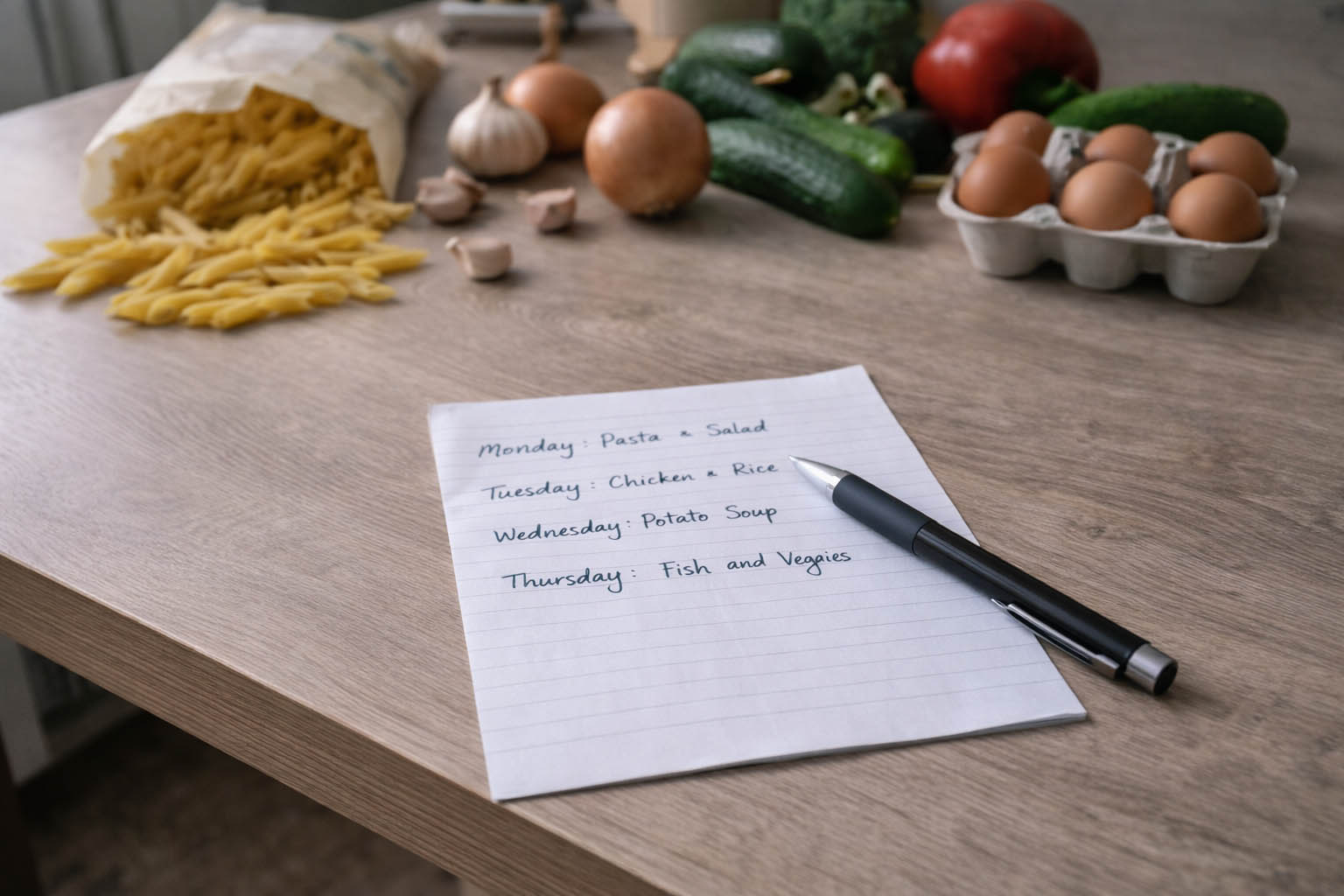 Jak planować obiady na kilka dni, żeby gotować rzadziej i spokojniej