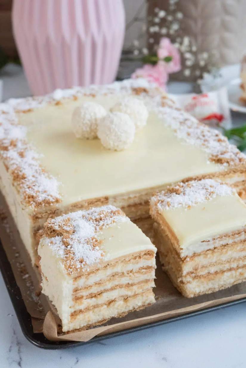 Ciasto Rafaello bez pieczenia