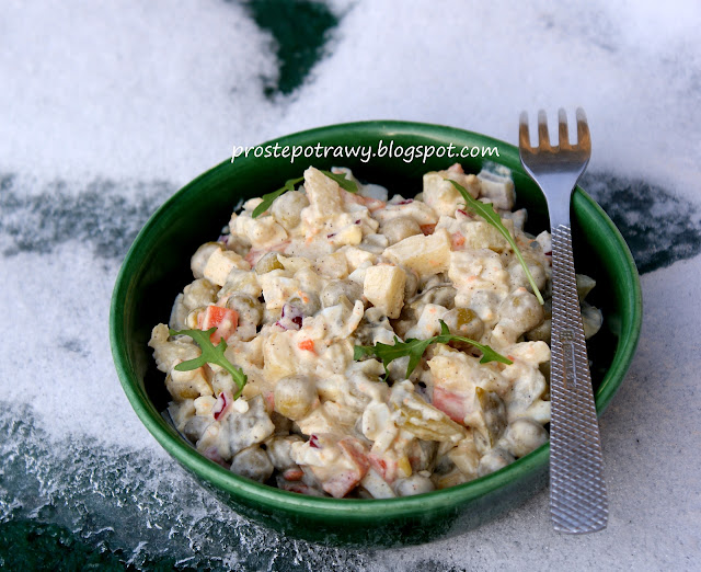 Sałatka z warzyw z rosołu