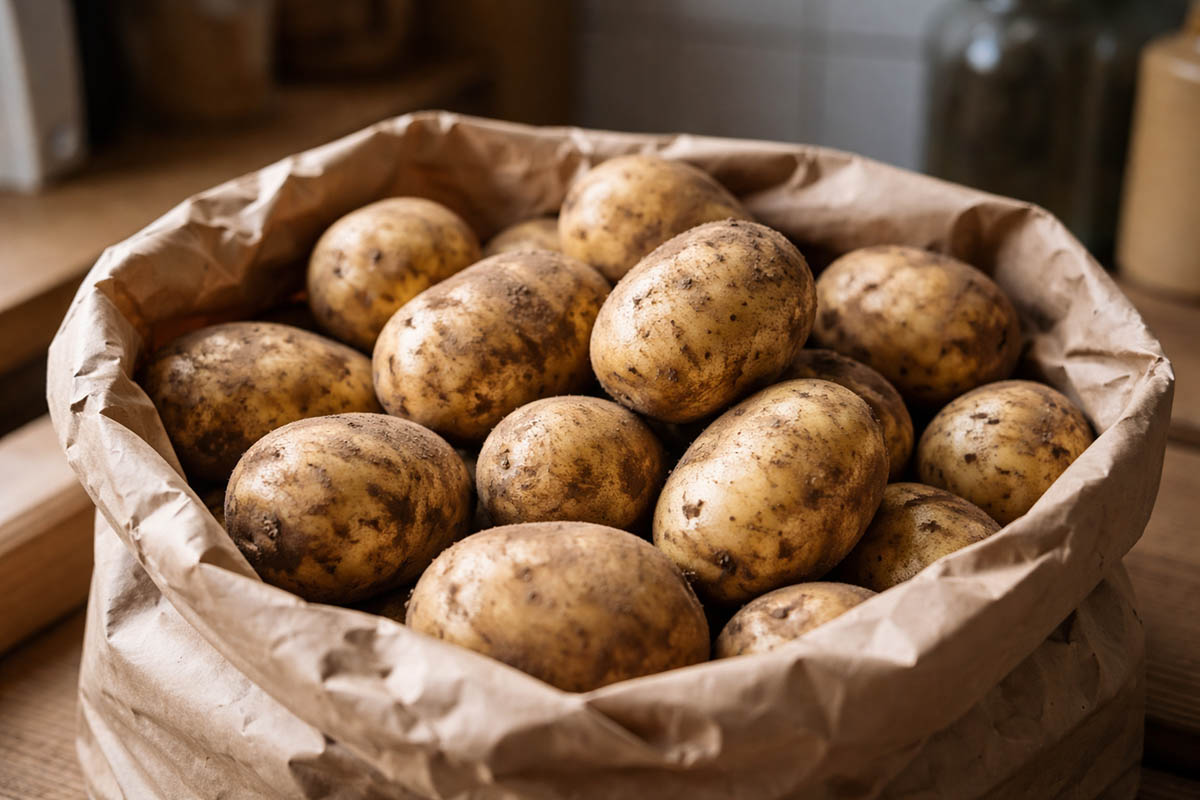 Jak przechowywać ziemniaki, żeby nie kiełkowały i nie miękły zbyt szybko?