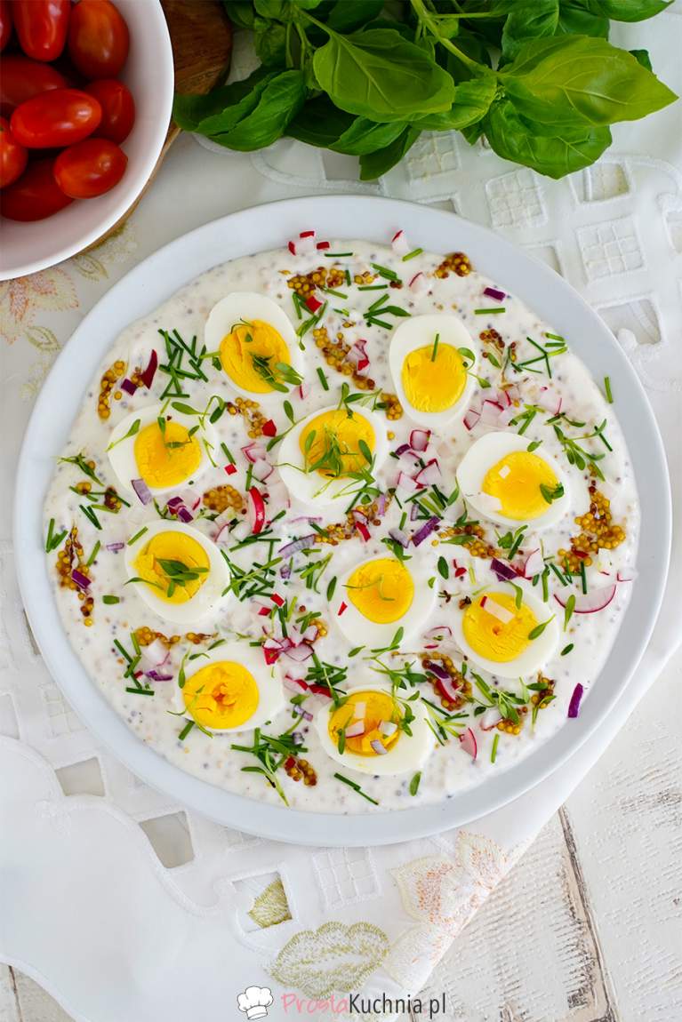 Jajka w sosie z musztardą francuską