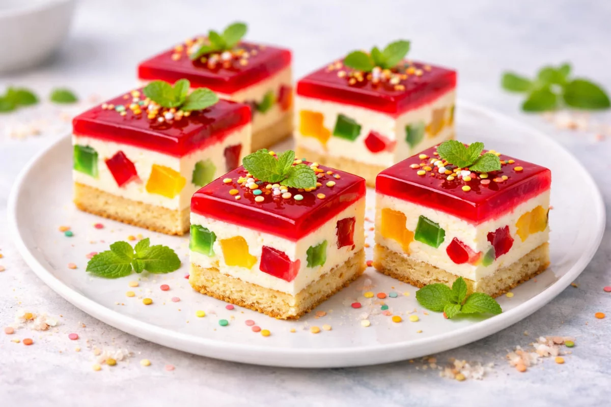 Ciasto z kremem i galaretką – lekkie, kolorowe i idealne na Wielkanoc