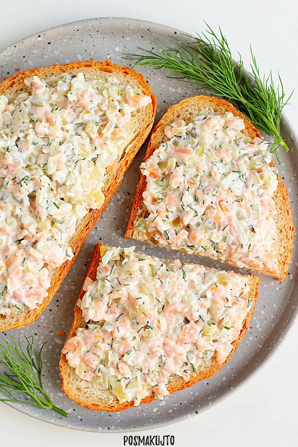 Pasta z łososiem wędzonym i ogórkiem kiszonym