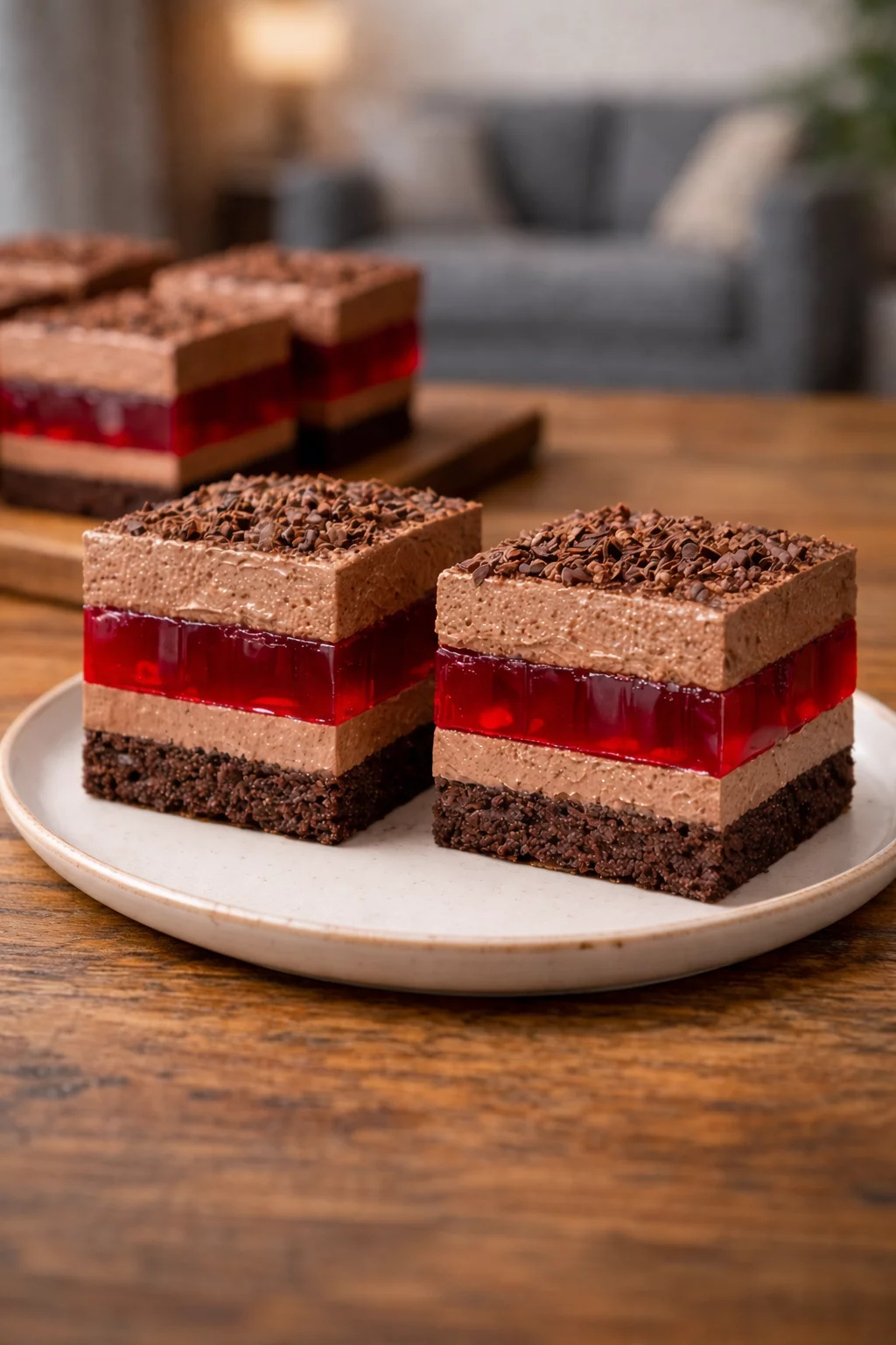 Ciasto Nocka – czekoladowo-wiśniowe z kremem