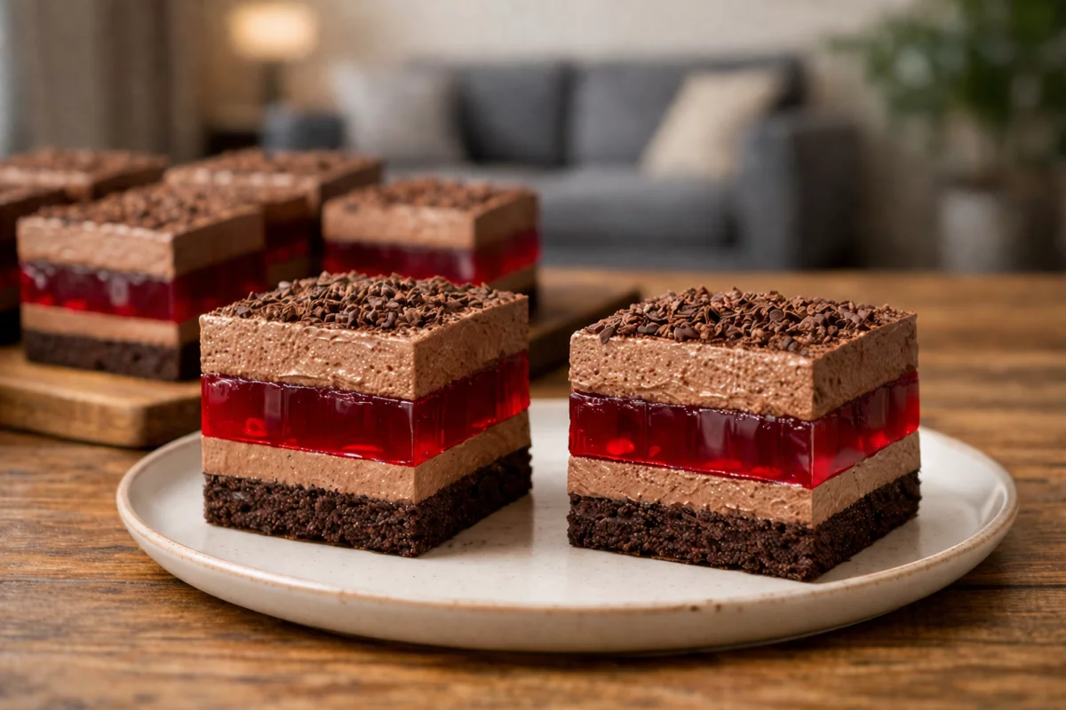 Ciasto Nocka – czekoladowo-wiśniowe z kremem