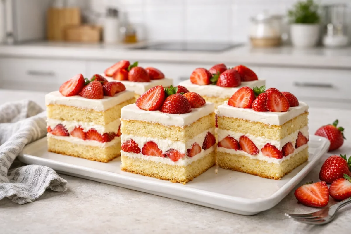 Ciasto z kremem i truskawkami – prosty przepis na lekki i bardzo smaczny deser